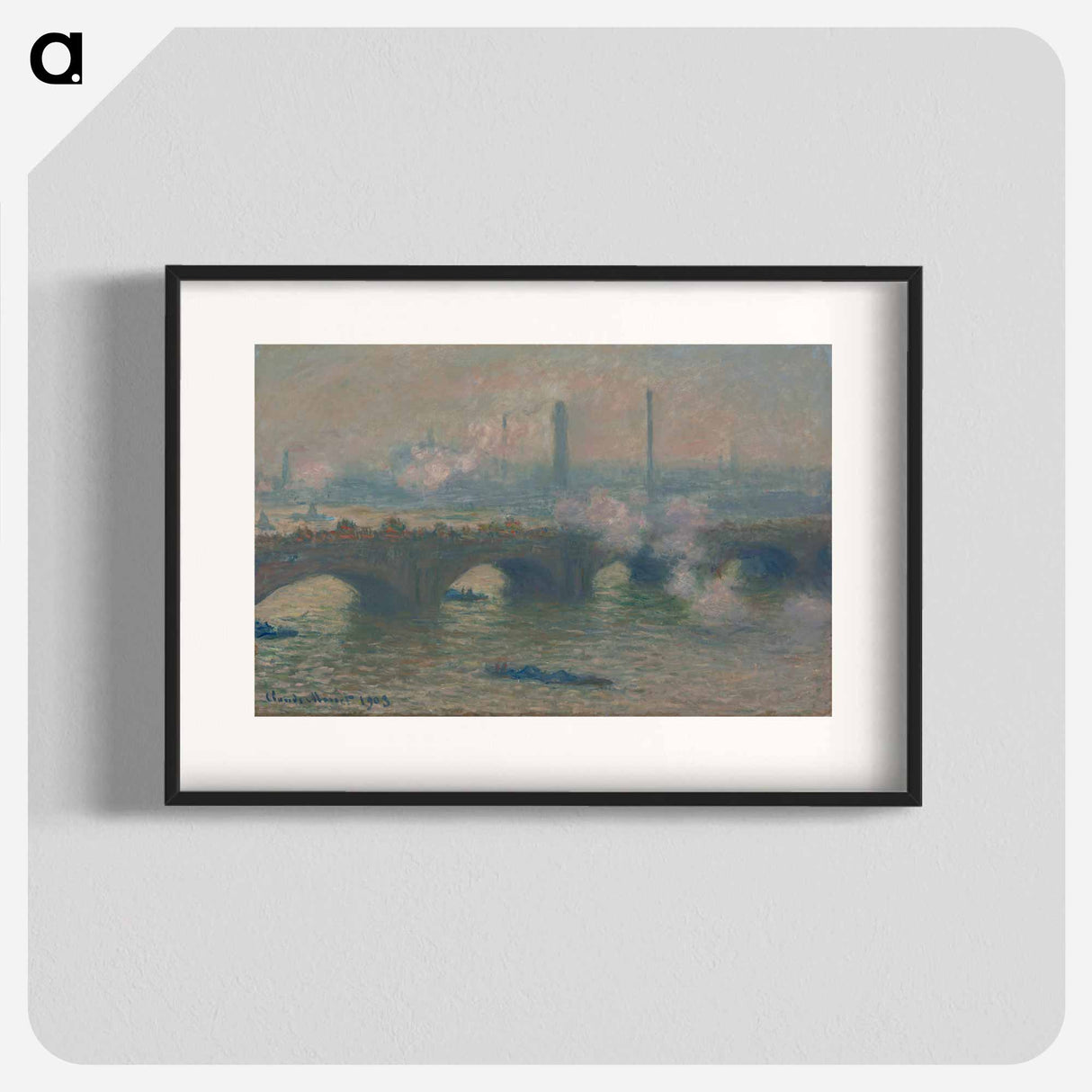 Waterloo Bridge, Gray Day - Claude Monet Poster.