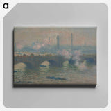 Waterloo Bridge, Gray Day - クロード モネ Canvas.