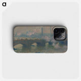 Waterloo Bridge, Gray Day - Claude Monet Phone Case.