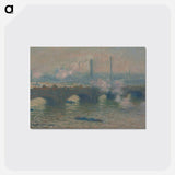 Waterloo Bridge, Gray Day - クロード モネ Postcard.