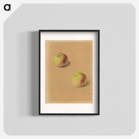 アートポスター-Two Apples - エドゥアール マネ Poster.