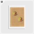 アートポストカード-Two Apples - エドゥアール マネ Postcard.
