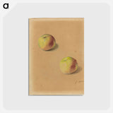 アートポストカード-Two Apples - エドゥアール マネ Postcard.