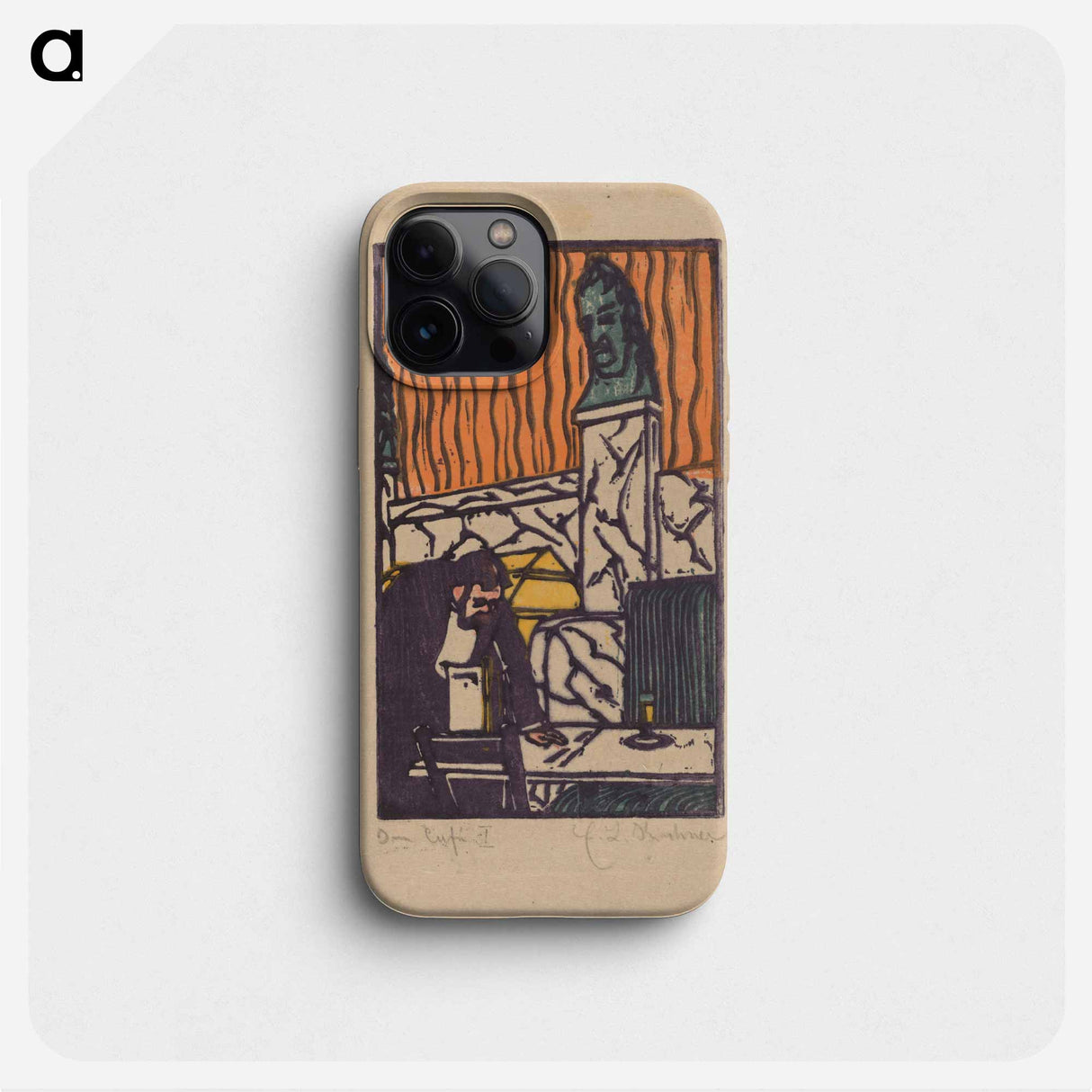 Head Waiter in Café - エルンスト ルートヴィヒ キルヒナー Phone Case.