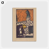 アートポストカード-Head Waiter in Café - エルンスト ルートヴィヒ キルヒナー Postcard.