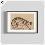 Crouching Tiger - ウジェーヌ ドラクロワ Poster.