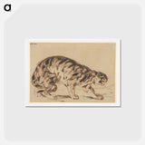 Crouching Tiger - ウジェーヌ ドラクロワ Postcard.