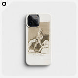 To the Count Palatine or Count of the Palate - フランシスコ デ ゴヤ Phone Case.