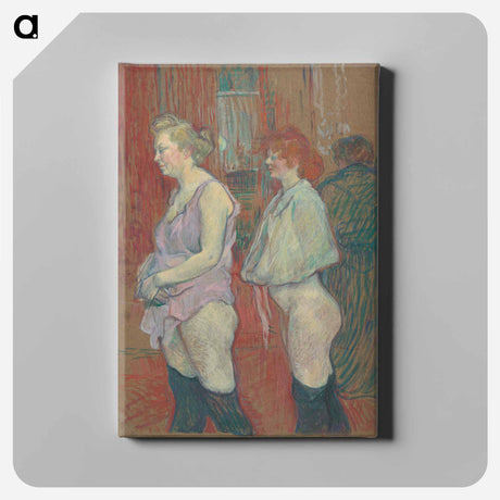 アートパネル-Rue des Moulins - アンリ ド トゥールーズ ロートレック Canvas.