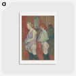 アートポストカード-Rue des Moulins - アンリ ド トゥールーズ ロートレック Postcard.