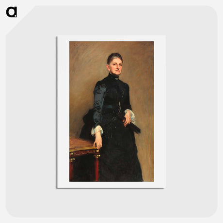 アートポストカード-Eleanora O'Donnell Iselin (Mrs. Adrian Iselin) - ジョン シンガー サージェント Postcard.