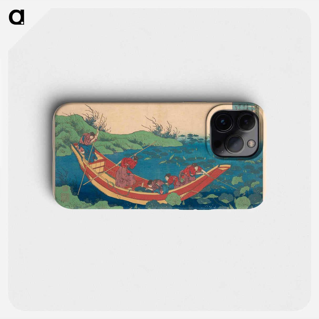 One Hundred Poems Explained by a Nurse - Katsushika Hokusai Phone Case.