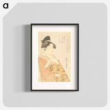 Prostitute Hanaōgi of the Ōgiya House - 喜多川 歌麿 Poster.