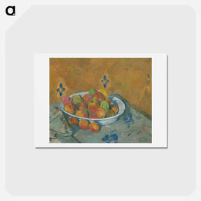 アートポストカード-The Plate of Apples - ポール セザンヌ Postcard.