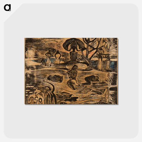 アートポストカード-Day of the God - ポール ゴーギャン Postcard.