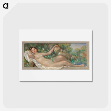 アートポストカード-Reclining Nude - ピエール オーギュスト ルノワール Postcard.