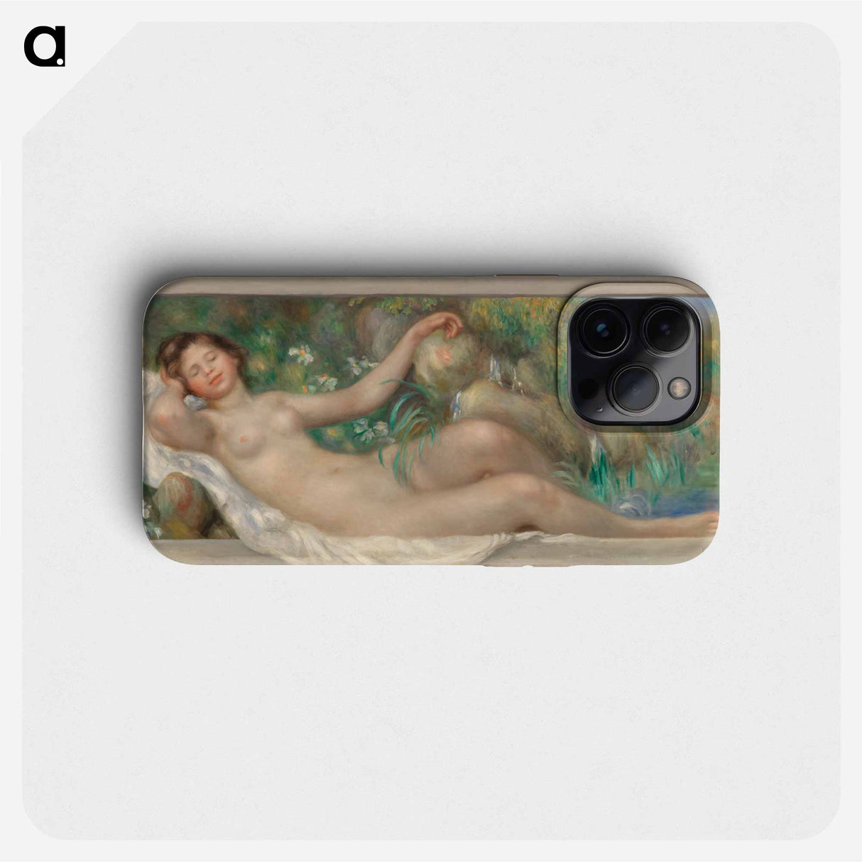 Reclining Nude - Pierre Auguste Renoir Phone Case.