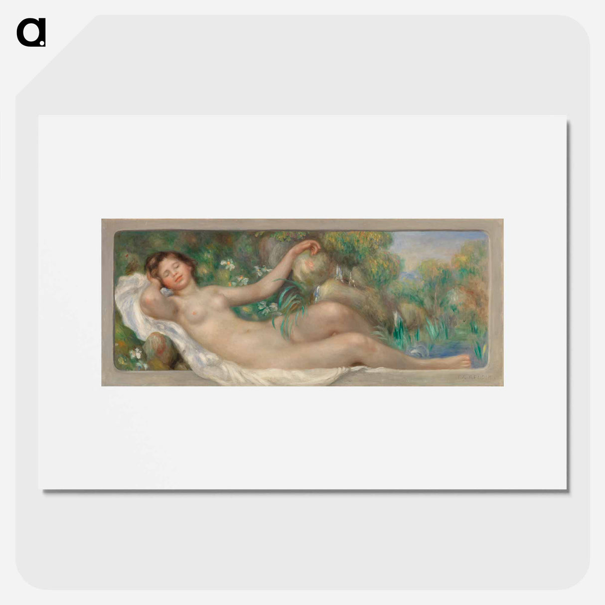 Reclining Nude - Pierre-Auguste Renoir Poster.