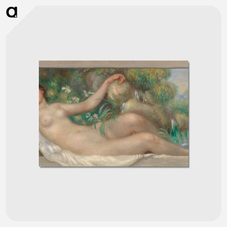 アートポストカード-Reclining Nude - ピエール オーギュスト ルノワール Postcard.