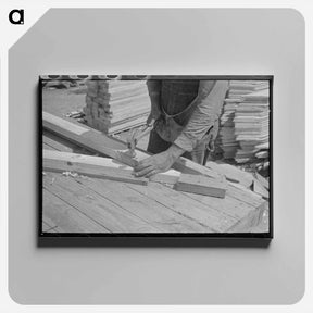 アートパネル-Sharecropper's Backyard
 - ラッセル リー Canvas.