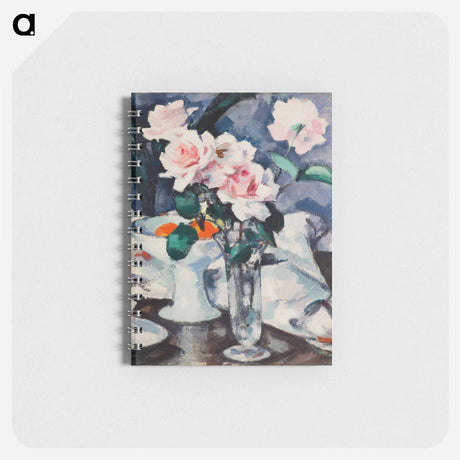 アートメモ帳-Pink Roses in a Glass Vase
 - セントルイス美術館 Memo.