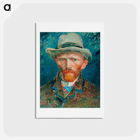 アートポストカード-Self-portrait - フィンセント ファン ゴッホ Postcard.