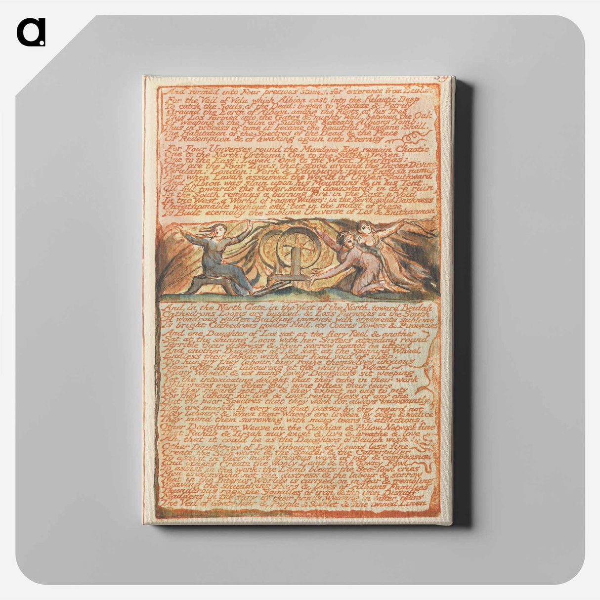 アートパネル-Jerusalem, Plate 59 - ウィリアム ブレイク Canvas.