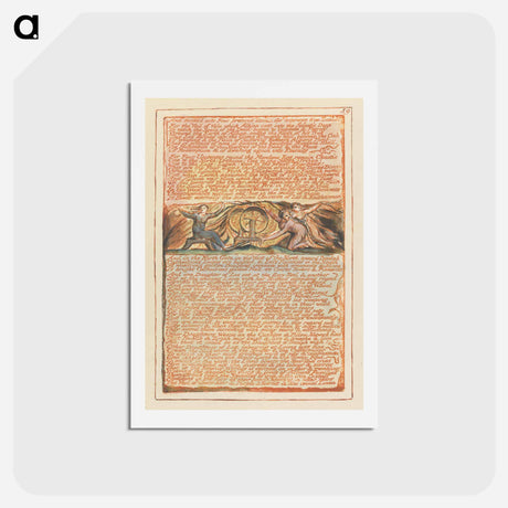 アートポストカード-Jerusalem, Plate 59 - ウィリアム ブレイク Postcard.
