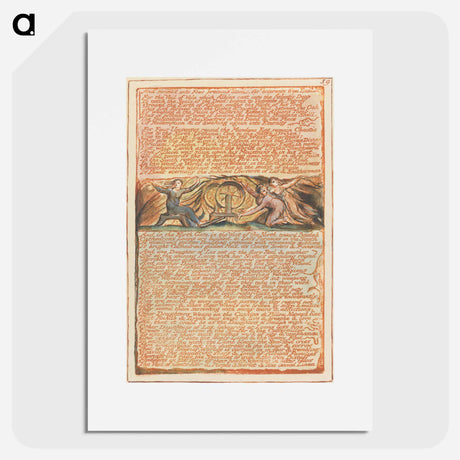 アートポスター-Jerusalem, Plate 59 - ウィリアム ブレイク Poster.