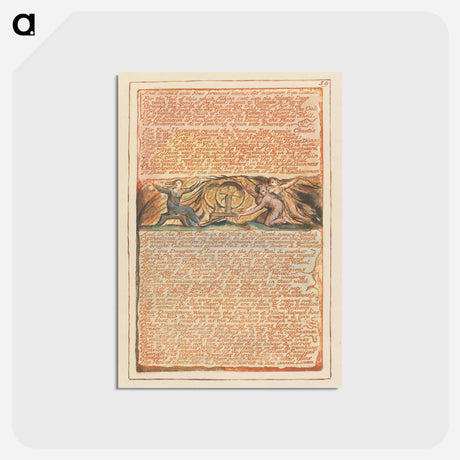 アートポストカード-Jerusalem, Plate 59 - ウィリアム ブレイク Postcard.