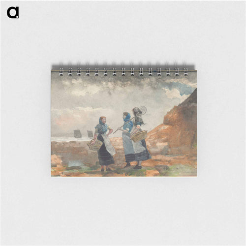 Three Fisher Girls, Tynemouth - Winslow Homer Memo.