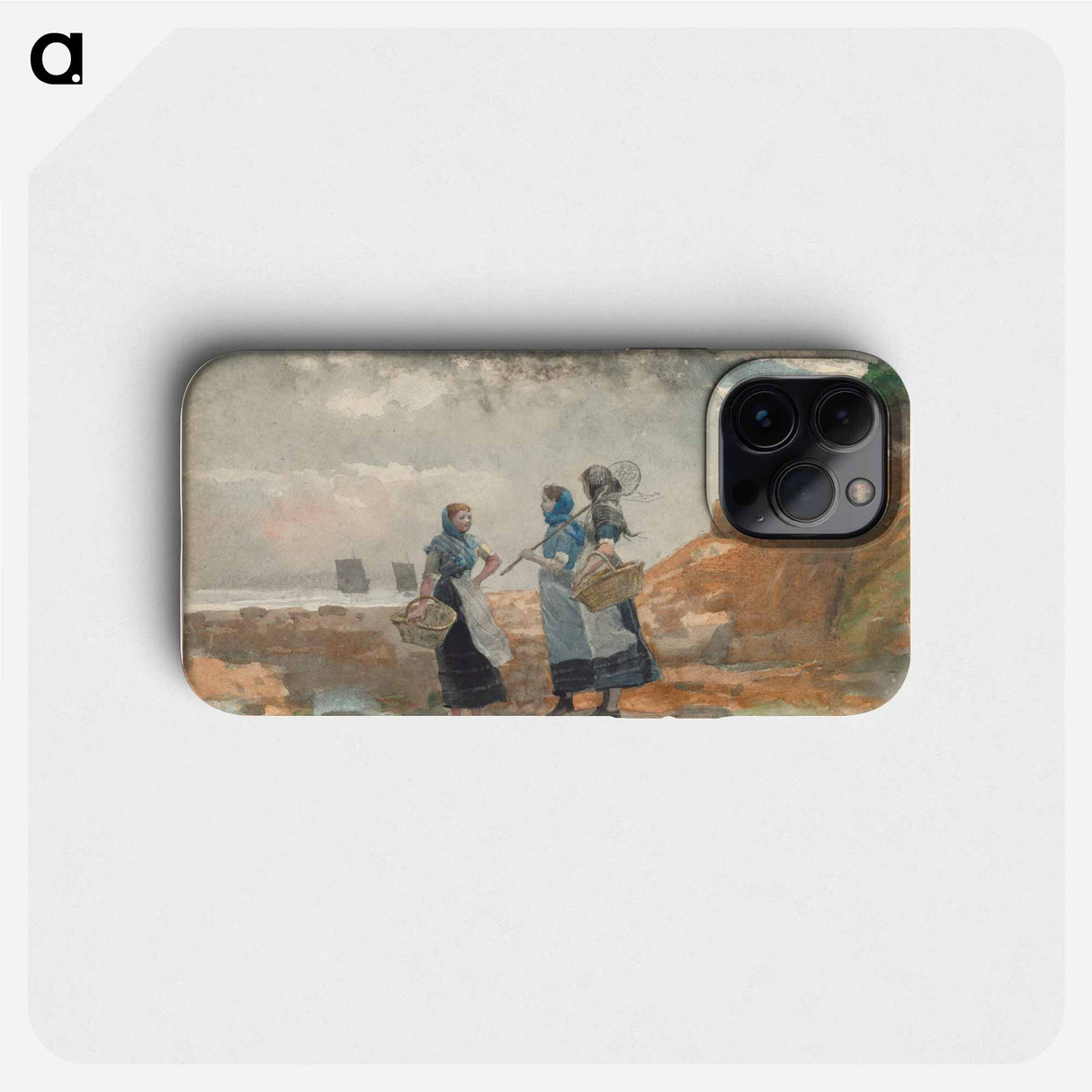 Three Fisher Girls, Tynemouth - Winslow Homer Phone Case.