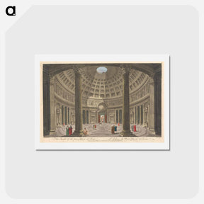 アートポストカード-The Inside of the Pantheon at Rome
 - イェール大学アートギャラリー Postcard.