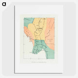 Map of the ond Burman kingdom and its neighbor - アンティーク地図 Poster.