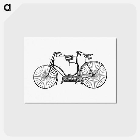 アートポストカード-Tandem Bicycle, Devia Hibernia
 - 大英図書館 Postcard.