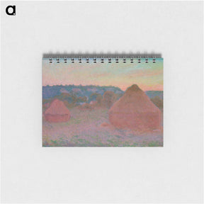 アートメモ帳-Stacks of Wheat - クロード モネ Memo.