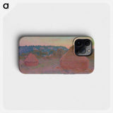 Stacks of Wheat - Claude Monet Phone Case.