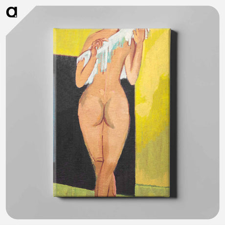 アートパネル-Nude Figure by Ernst Ludwig Kirchner - エルンスト ルートヴィヒ キルヒナー Canvas.