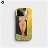 Nude Figure by Ernst Ludwig Kirchner - エルンスト ルートヴィヒ キルヒナー Phone Case.