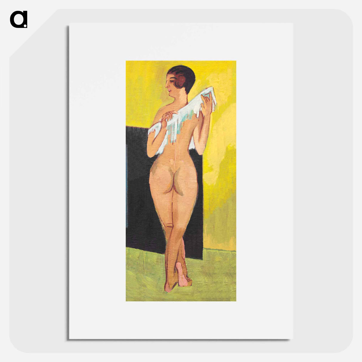 Nude Figure by Ernst Ludwig Kirchner - エルンスト ルートヴィヒ キルヒナー Poster.