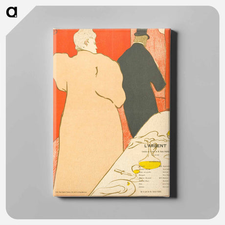 アートパネル-L'Argent - アンリ ド トゥールーズ ロートレック Canvas.