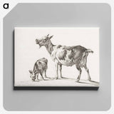 アートパネル-Goats - ジャン ベルナール Canvas.