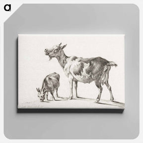 アートパネル-Goats - ジャン ベルナール Canvas.
