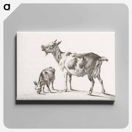 アートパネル-Goats - ジャン ベルナール Canvas.