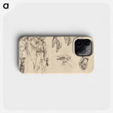 Studies for "Gassed" by John Singer Sargent - John Singer Sargent Phone Case.