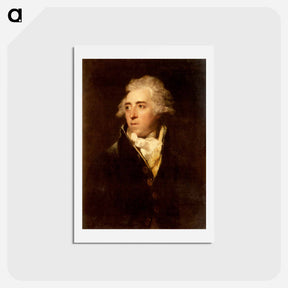 アートポストカード-Portrait of Lord John Townshend - ジョシュア レノルズ Postcard.