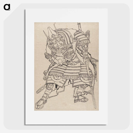 アートポスター-Hokusai's Album of Sketches - 葛飾 北斎 Poster.