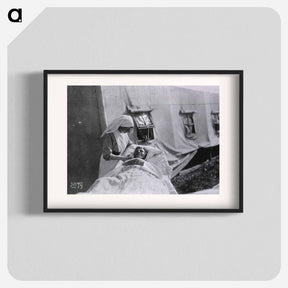 アートポスター-Nurse with Patient at Tent Hospital, Auteuil Race Track
 - 国立医学図書館 Poster.