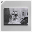 アートパネル-Nurse with Patient at Tent Hospital, Auteuil Race Track
 - 国立医学図書館 Canvas.