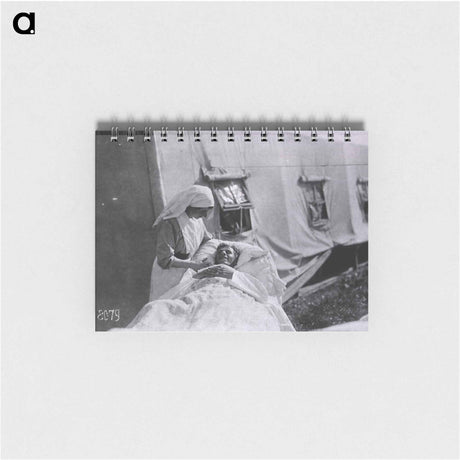アートメモ帳-Nurse with Patient at Tent Hospital, Auteuil Race Track
 - 国立医学図書館 Memo.